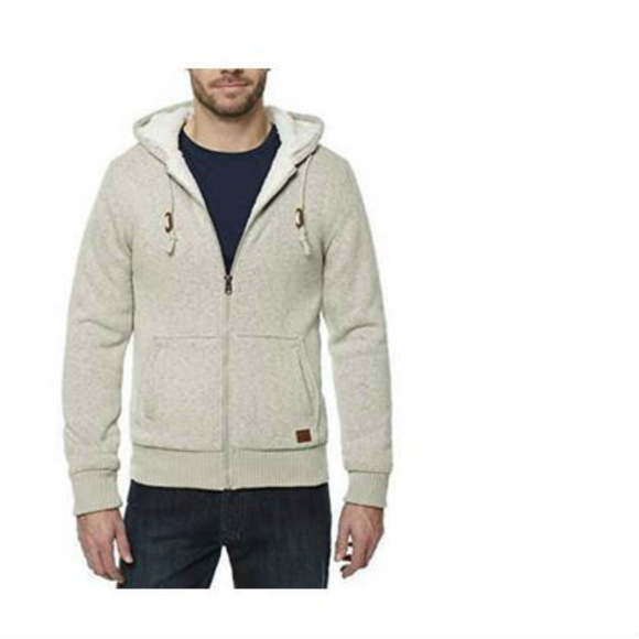 buffalo men's sherpa lined hooded sweatshirt